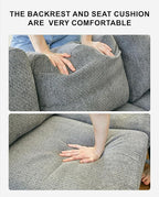 Belffin Small Corner Modular Sectional Couches for Living Room U Shaped Couch with Cup Holder Light Grey Couch