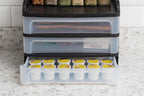 IRIS USA 3-Drawer Medium Desktop Organizer with Paper Tray, Black