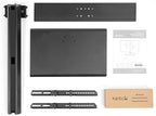 Kanto TTS100 Tabletop TV Stand for 37" to 60" TVs | Supports up to 88 lb | Height Adjustable | Swivels up to 30° | Tilts -5° | Black