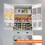 2 Packs Narrow Over the Door/Wall Shoe Organizer Cruise, Small Hanging Shoe Rack for Closet with Clear Mesh Pocket for Bathroom, RV, Pantry, Camping (White)