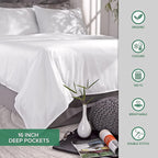 Full Sheets by Pure Bamboo, Genuine 100% Organic Viscose Derived from Bamboo Bed Sheet Set, Luxuriously Soft & Cooling, Double Stitching, Lifetime Quality Promise (Full, Terracotta)