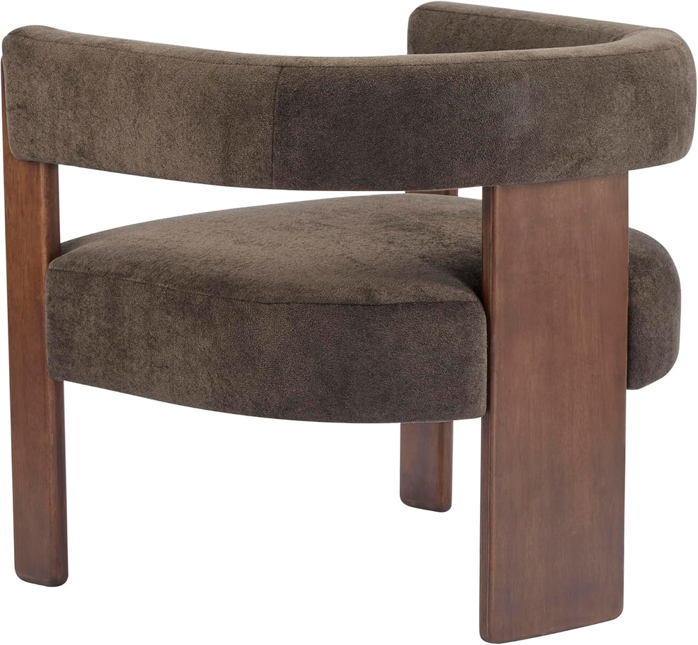 Christopher Knight Home Nettie Modern Accent Chair for Living Room, Velvet Fa...