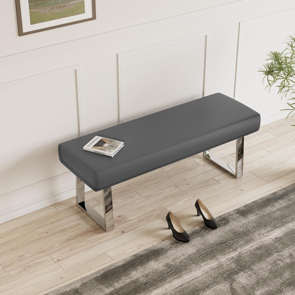 JIEXI Bedroom Bench Bed end upholstered Bench Indoor Corner Small Bench, with...