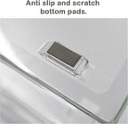 Acrimet Facility 3 Tier Letter Tray, Front Load, Letter Size/A4, Desktop File Organizer, Plastic (Clear Crystal Color)