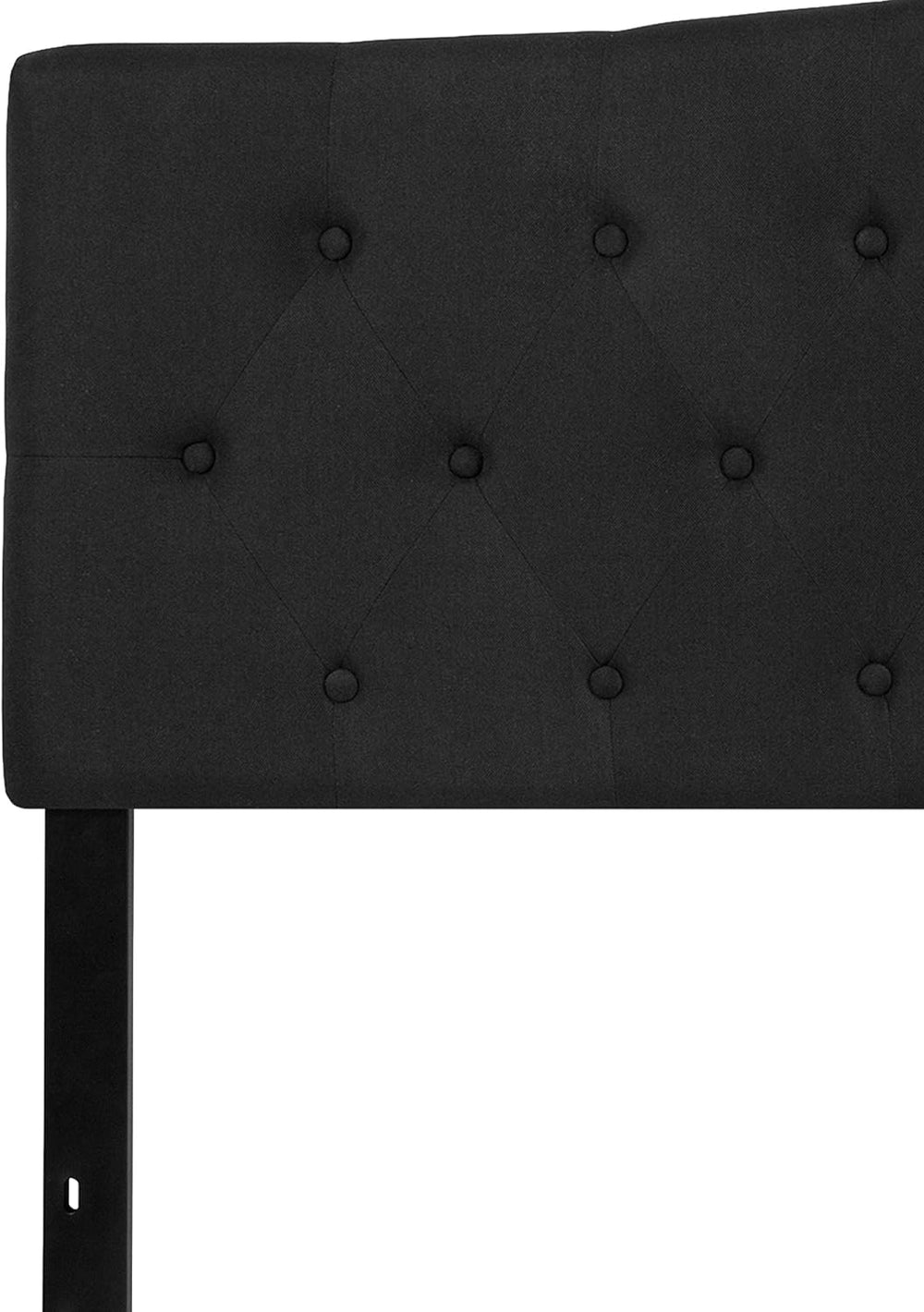 EMMA + OLIVER Black King Tufted Headboard