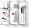 BINO 4-Piece Modular Drawer Bin Set | Bathroom & Vanity Drawer Organizer Trays - Small