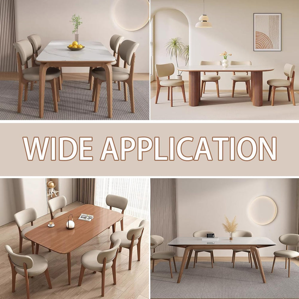 Solid Wood Dining Chairs Set of 2,Mid Century Modern Dining Chairs with Curve...
