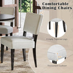 Ball & Cast Retro Dining Table Set for 4 with 4 Upholstered Chairs,5-Piece Wooden Living Room Furniture W/ 47" Round Dining Table and Designed Base,for Small Space,Apartment,Dining Room,Espresso