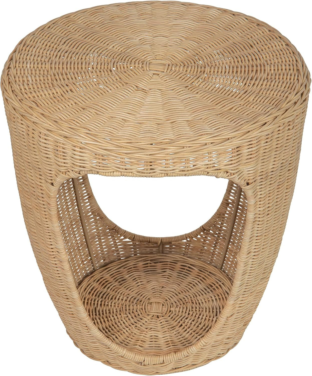 Kouboo- Naya Wicker Sidetable & Endtable for Livingromm or Bedroom, Natural