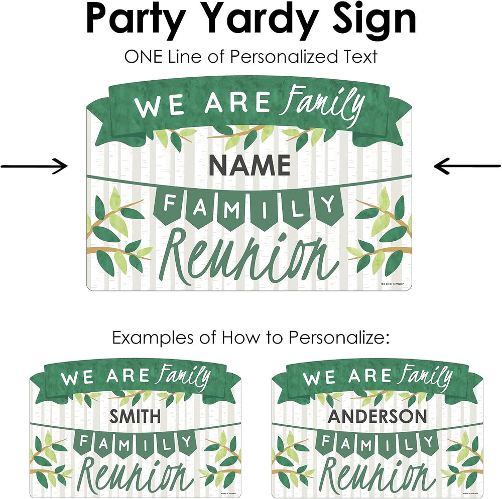 Big Dot of Happiness Personalized Family Tree Reunion - Family Gathering Part...