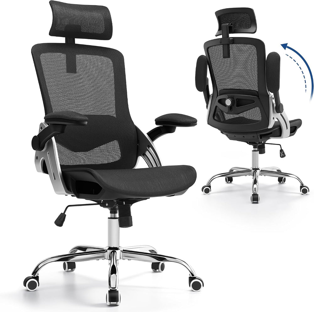 Fizzin Office Chair Mesh Desk Chair with 3D Armrests Computer Chair | Ergonom...