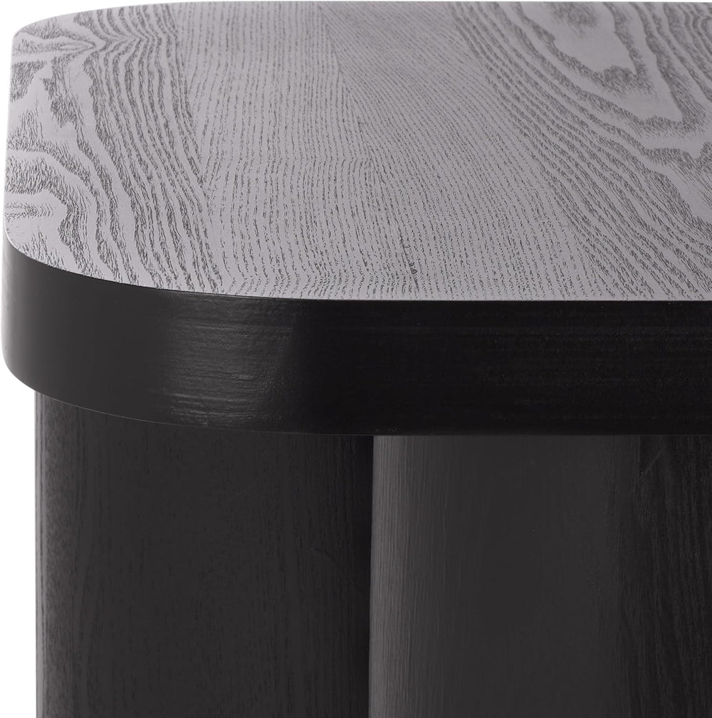 SAFAVIEH Home Collection - Ahani Modern End Table, Black Accent Side Table wi...