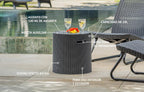 Keter, Cool Stool Garden Cooler Table, Brown, Capacity 39 litres