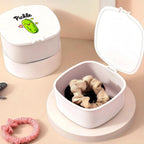 Small Hair Accessories Organizer Box For Girls Kids Teens Women, Hair clips/Ties/bands/pins/barrettes/scrunchies Organizer and Storage! (Pickle)