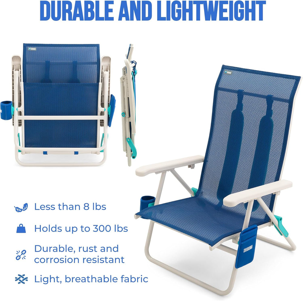 Shibumi Shade | Portable Beach Chair for Adults | Anti-Rust Marine Grade Fram...