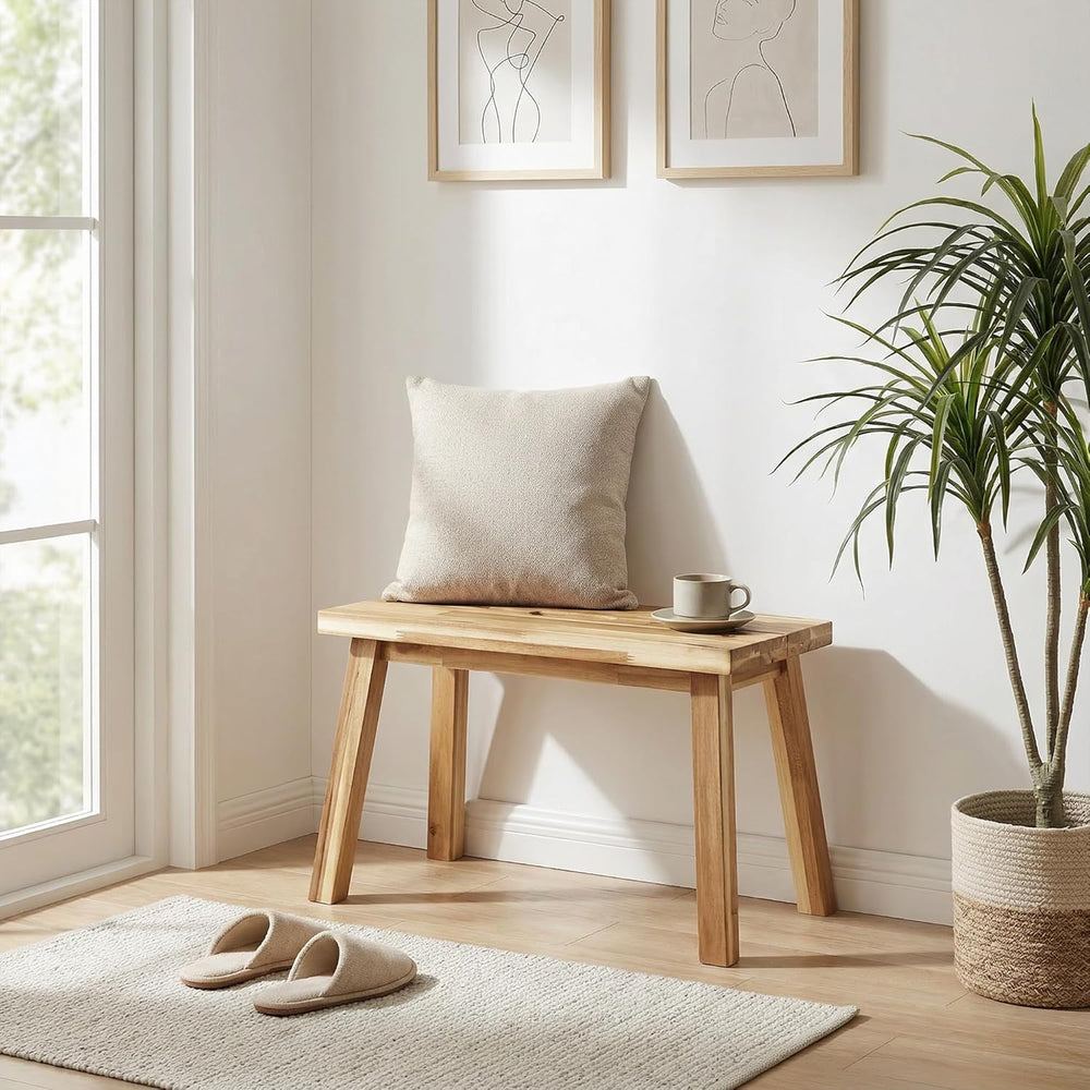 ARROWSTONE Solid Wood Bench for Entryway, Make Up Bench, Bed Bench, Dining, P...