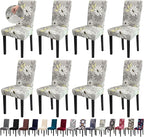 Chair Covers, Dining Room Chair Covers, Stretch Kitchen Chair Covers/Dining Chair Covers for Dining Room 8 Pack, Removable Washable Dining Chair Slipcovers for Home, Hotel, Banquet