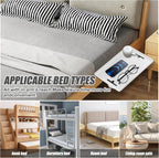 Bedside Table College Dorm Room Essentials Clip On Nightstand Floating Bed Side Table for Bunk Bed Top Bunk White - Send Goods from Local