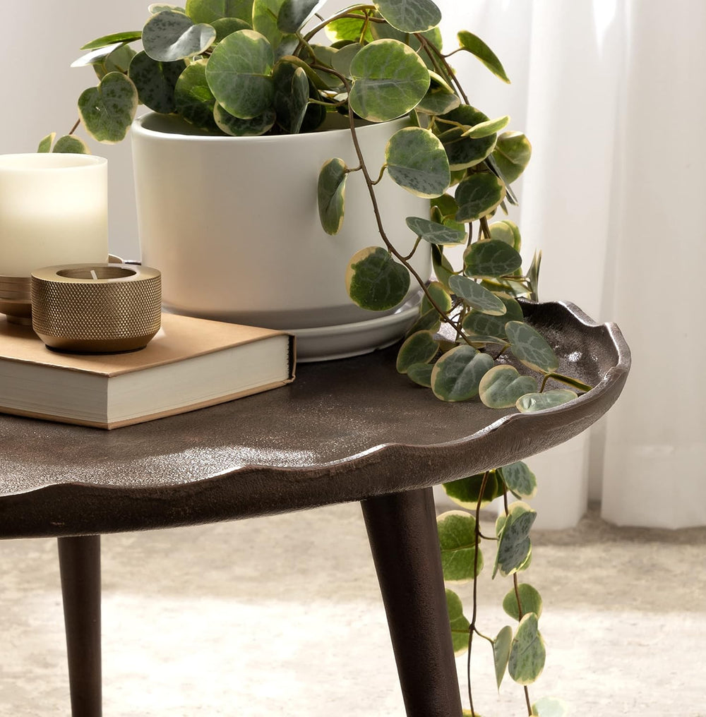 Kate and Laurel Alessia Modern Round Metal Coffee Table; 26 x 26 x 16; Bronze...