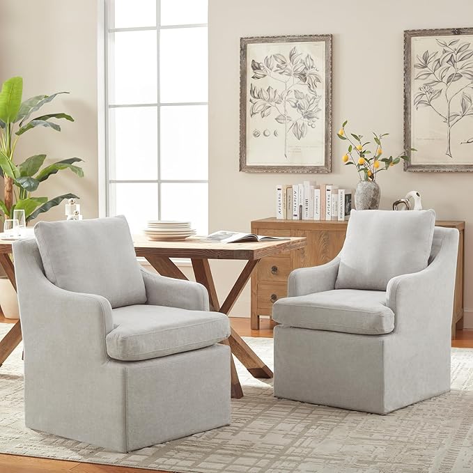 VKNOW Upholstered Dining Chairs Set of 2, Modern Kitchen Chairs Dinner Chairs...
