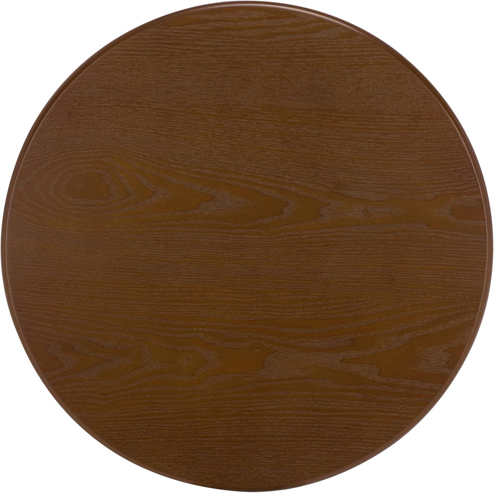 SAFAVIEH Home Collection - Rakoma Round End Table, Walnut Brown Accent Side T...