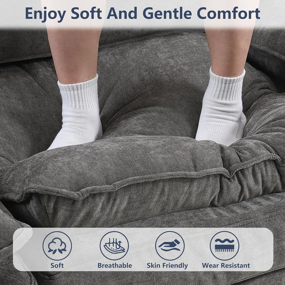 U Shaped Modular Sectional Couch, Comfy Sofa for Living Room | Comfortable Fo...