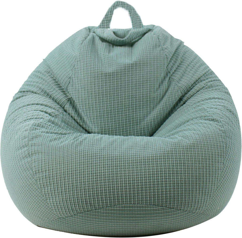 ENBAOHUI Stuffed Animal Storage Bean Bag Chair Cover (No Filler) Washable Ultra Soft Corduroy Bean Bag Cover for Organizing Plush Toys, Bean Bag for Adults