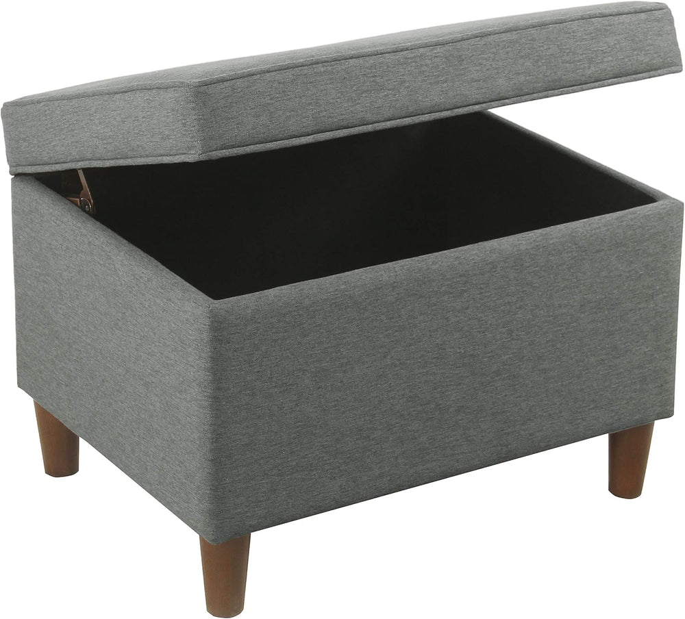 HomePop 24" Storage Ottoman - Gray