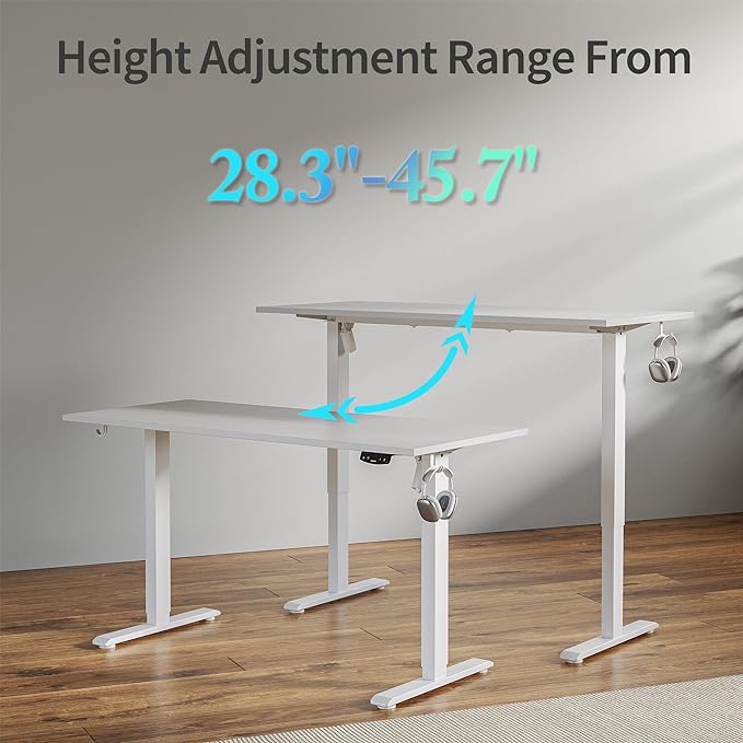 Agilestic Electric Standing Desk 40 x 24 Inches, Height Adjustable Desk, Sit ...