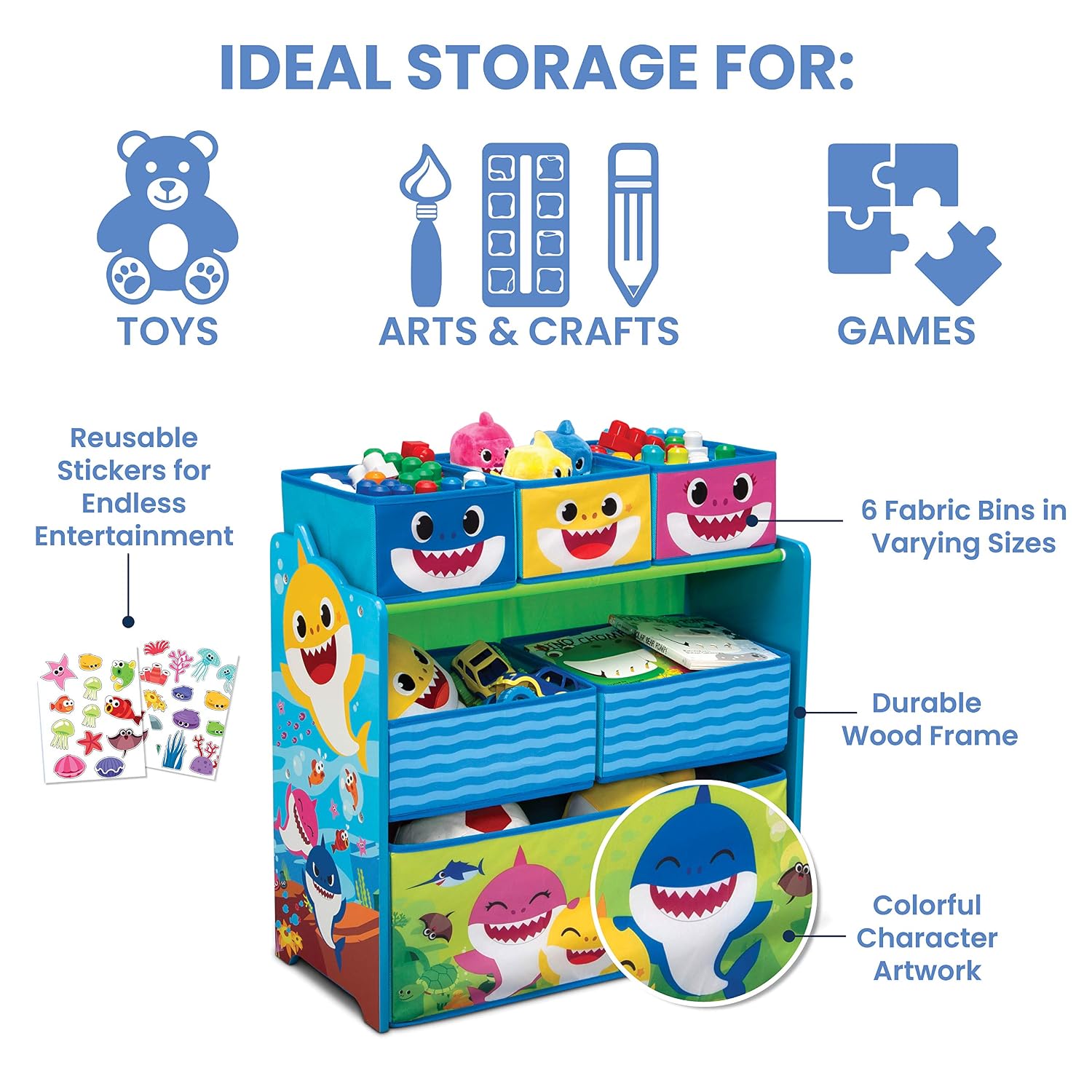 Baby Shark Table and Storage Bundle