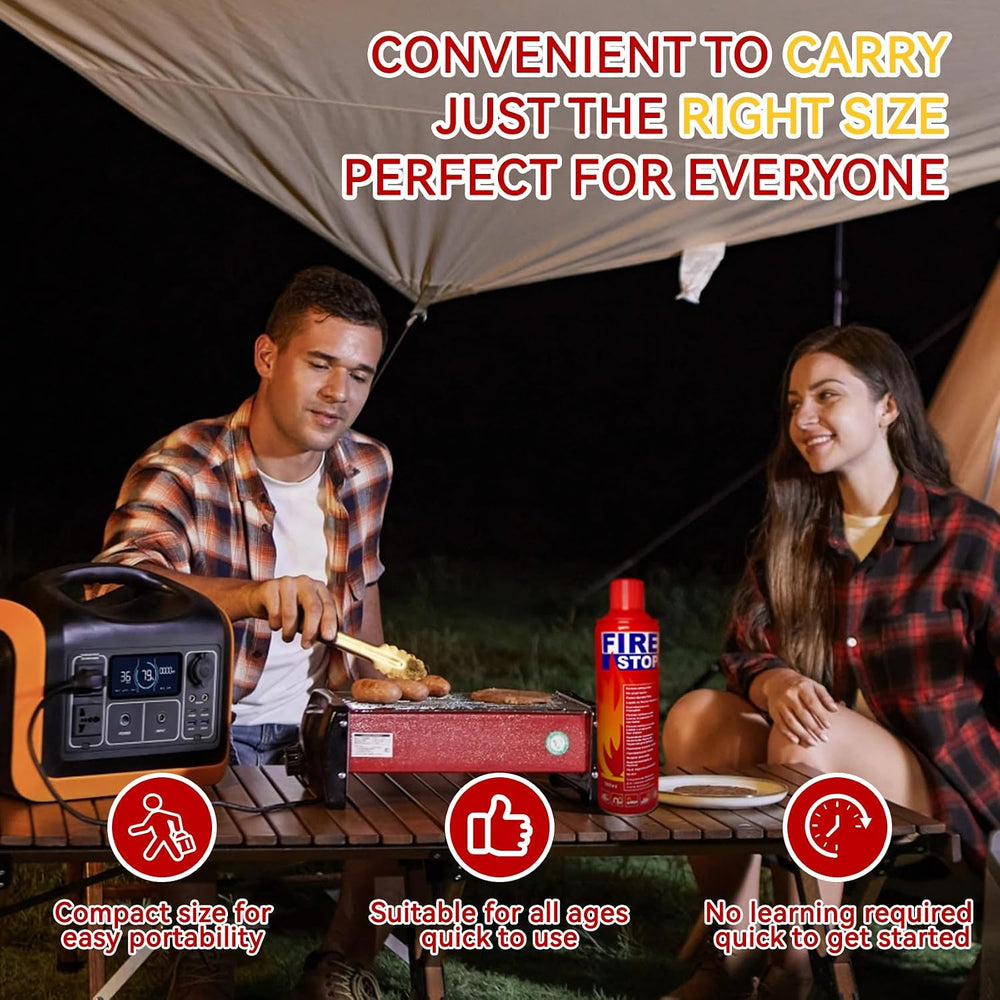 2/4-Pack Fire Extinguisher with Mount Brackets，Portable for Home Kitchen Car ...