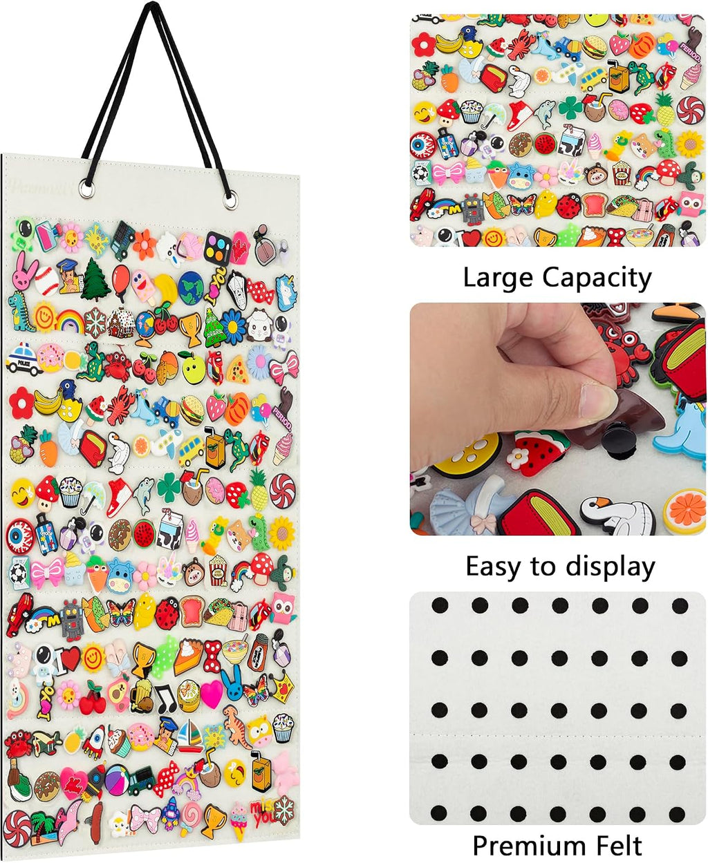 PACMAXI Hanging Shoe Charm Holder with 184 Holes