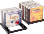 2PCS CD Storage Rack 24 Slots - Space Saving No Assembly CD Holder & Organizer Shelf for Living Room, Office - Ideal for Music Lovers & Collectors