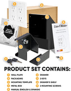 Elder Welder® Electrical Outlet Hidden Wall Safe | 100% Real Wall Plate Included | Easy to Install | Hidden Safe for Money | Wall Safes Between Studs | Secret Storage | Invisible Safe