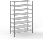 24" Deep x 54" Wide x 86" Height Wire Shelving Kit | 8-Tier | NSF Commercial Storage Rack Unit