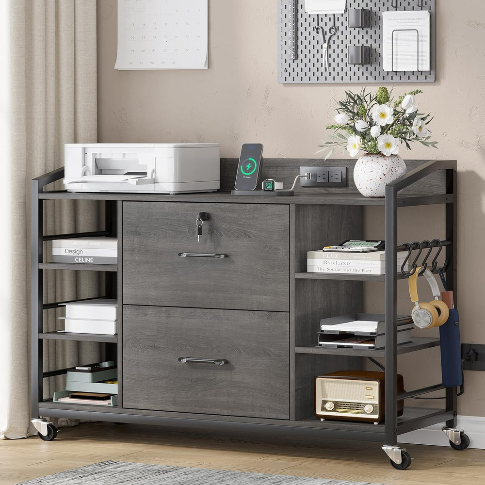 SEDETA 44" File Cabinet with Lock, Filing Cabinet fits Legal/Letter Size...