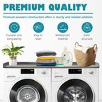 Royxen Laundry Countertop Solid Wood, Countertop for All Front-Loaded Washing Machine and Dryer, Extra Room for Laundry Room, Eucalyptus