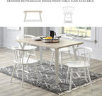 Signature Design by Ashley Grannen Modern 18" Spindle Back Dining Chair, 2 Count, White