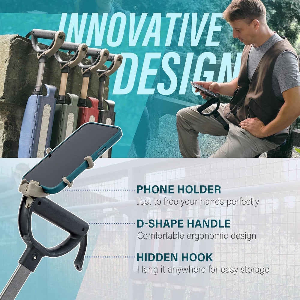 STEP2GOLD Ta-Da Chair Series 2 PRO, Portable Trekking Hiking Pole, Folding Wa...