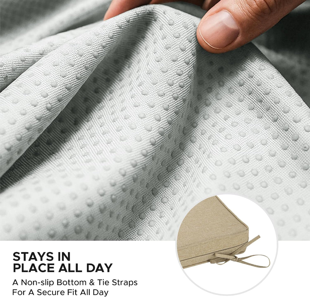 Outdoor Chair Cushions, Fade-Resistant & Water-Resistant, D Shaped Patio ...
