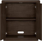 Henn&Hart 32" Wide Rectangular Accent Cabinet in Warm Brown, for Home, Living Room, Bedroom, Entertainment Room, Office