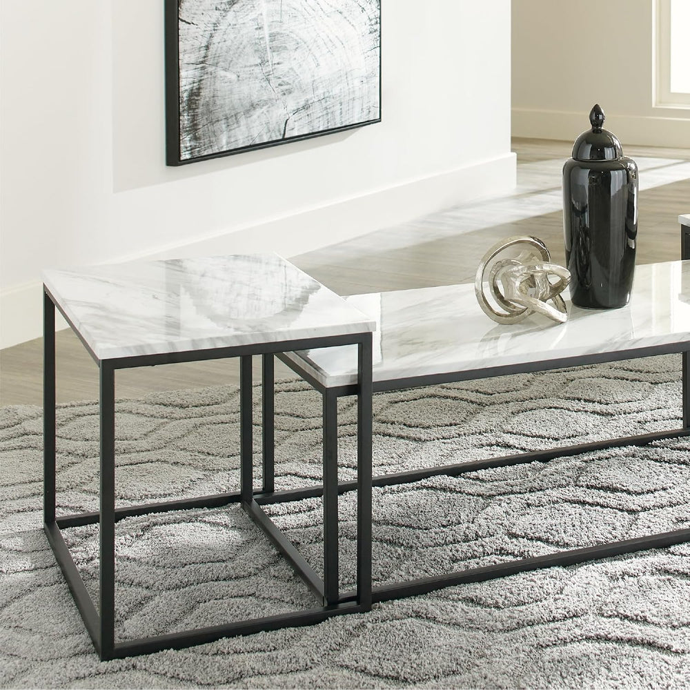 Signature Design by Ashley Donnesta 3 Piece Nesting Coffee Table Set | Space ...