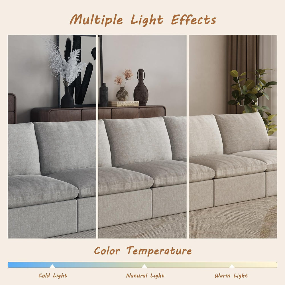 EASE MOOSE Couches for Living Room, Modular Loveseat Sofa, Beige | No Assembl...
