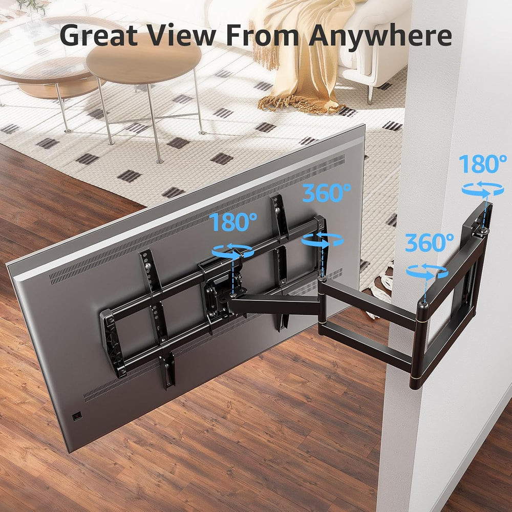 MOUNTUP 37.9" Long Arm TV Wall Mount for Most 42-75 Inch TVs, Full Motio...