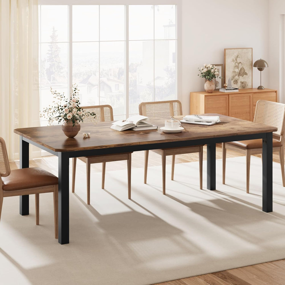 GAOMON 78 Inch Long Kitchen Table for 6-8, Dining Room Table for Kitchen Livi...
