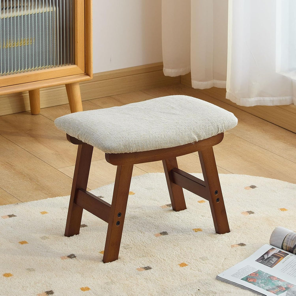 Foot Stool,Under Desk Foot Rest Ottoman, Washable Stool for Office, Living Ro...