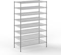 24" Deep x 48" Wide x 74" Height Wire Shelving Kit | 8-Tier | NSF Commercial Storage Rack Unit