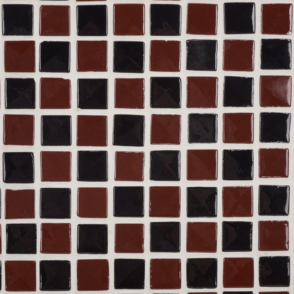 SAFAVIEH Home Collection - Satomi Accent Table with Bordeaux Mosaic Tile Inla...