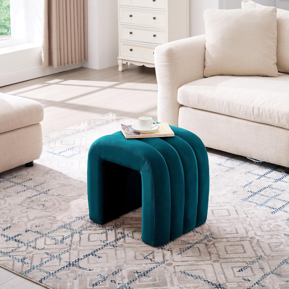 Multi-Functional Ottoman Stool, Footrest for Couch, Modern Vanity Stool for M...