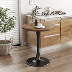 Round Table Modern Dining Table Tulip Round Kitchen Table Mid Century Wooden Coffee Table for Living Room 24 inch